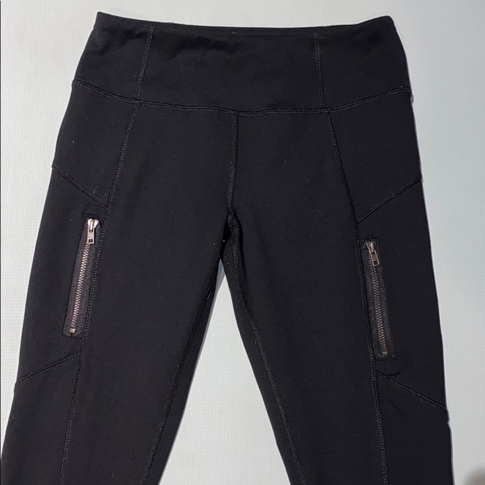 Women’s CTTO Zipper Black Leggings Medium NWOT